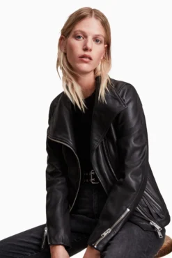 All Saints AllSaints Black Ellis Biker Jacket -ALLSAINTS Sales unnamed file 723 scaled