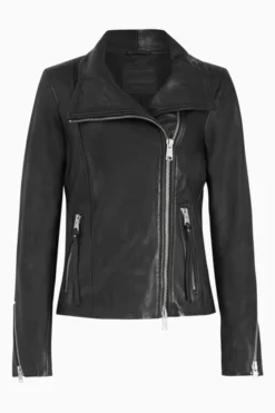 All Saints AllSaints Black Ellis Biker Jacket -ALLSAINTS Sales unnamed file 726