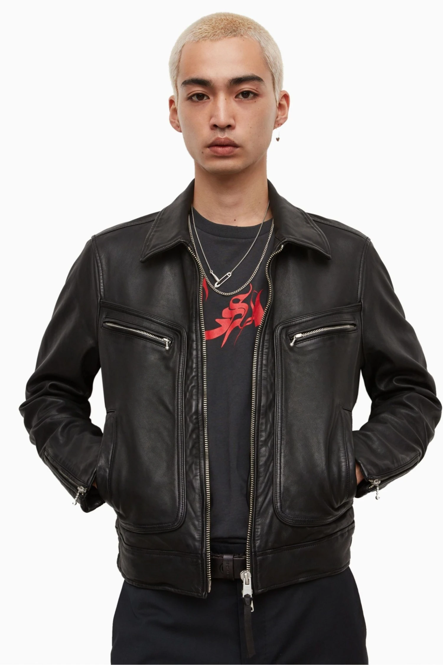 All Saints AllSaints Ren Black Jacket 3 All Saints AllSaints Ren Black Jacket