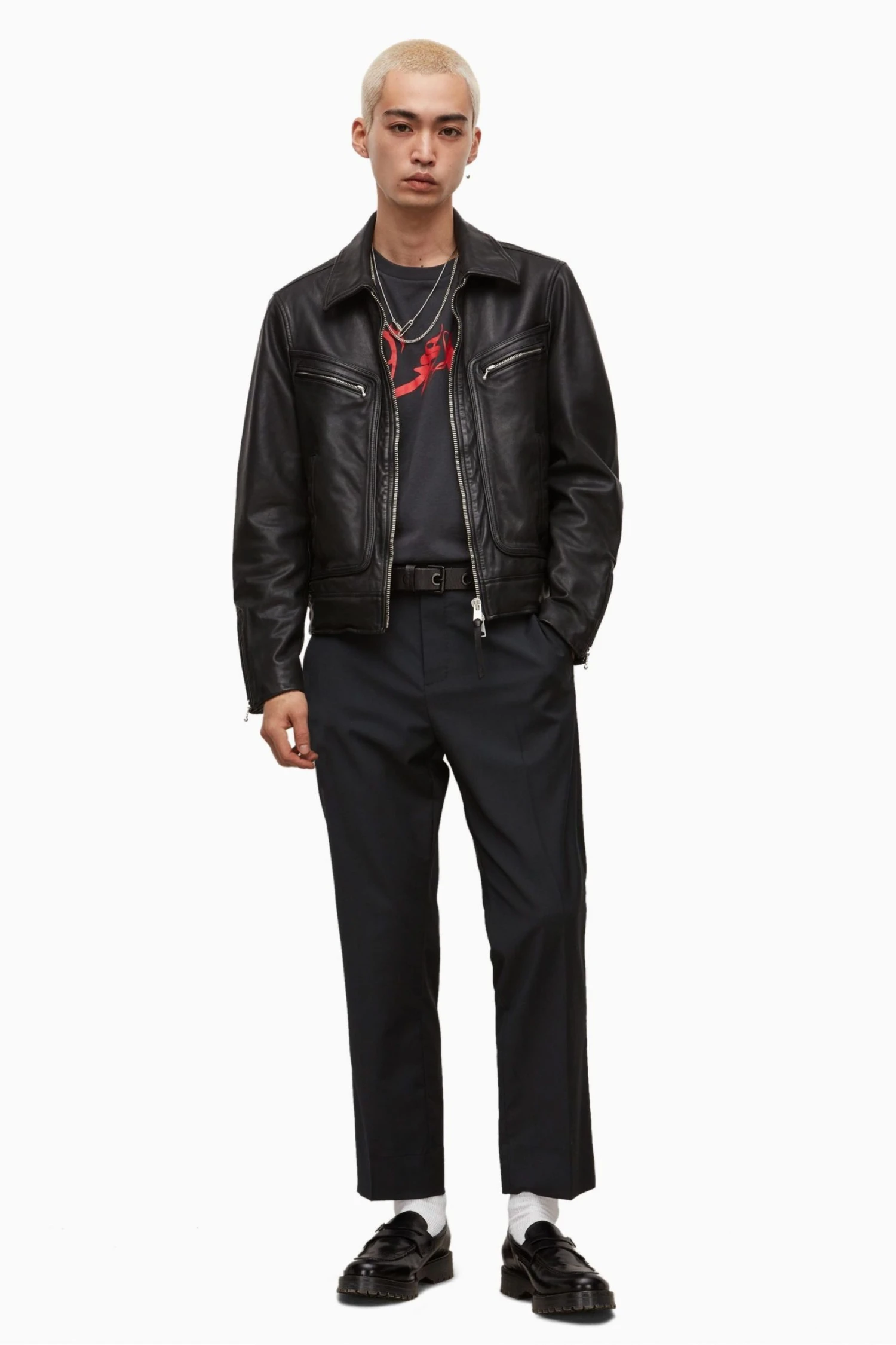 All Saints AllSaints Ren Black Jacket 5 All Saints AllSaints Ren Black Jacket - Image 3