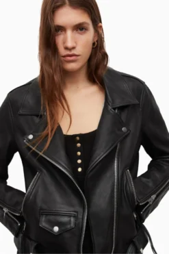 All Saints AllSaints Black Luna Biker Jacket