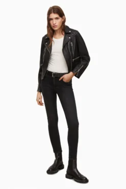 All Saints AllSaints Black Sulby Biker Jacket -ALLSAINTS Sales unnamed file 744 scaled