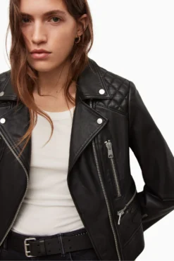 All Saints AllSaints Black Sulby Biker Jacket -ALLSAINTS Sales unnamed file 747 scaled
