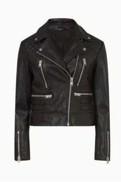 All Saints AllSaints Black Sulby Biker Jacket -ALLSAINTS Sales unnamed file 750