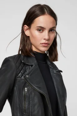 All Saints AllSaints Black Cargo Leather Biker Jacket -ALLSAINTS Sales unnamed file 755 scaled