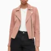 All Saints AllSaints Pink Suede Dalby Biker Jacket -ALLSAINTS Sales unnamed file 763 scaled