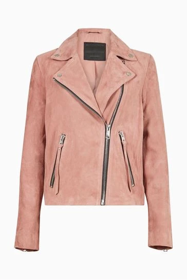 unnamed-file-769.jpg All Saints AllSaints Pink Suede Dalby Biker Jacket -ALLSAINTS Sales unnamed file 769