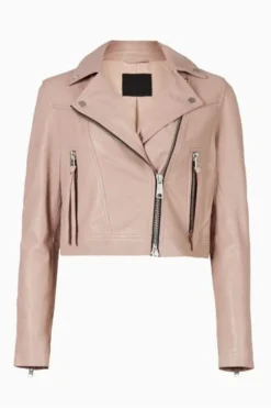 All Saints AllSaints Pink Rift Biker Jacket -ALLSAINTS Sales unnamed file 775