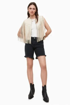 All Saints AllSaints White Astral Tassel Gilet -ALLSAINTS Sales unnamed file 779 scaled