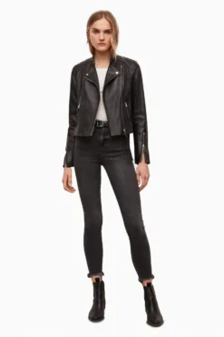 All Saints AllSaints Black Neve Tab Neck Biker Jacket 4 All Saints AllSaints Black Neve Tab Neck Biker Jacket -ALLSAINTS Sales unnamed file 785 scaled