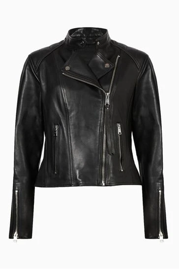 unnamed-file-791.jpg All Saints AllSaints Black Neve Tab Neck Biker Jacket -ALLSAINTS Sales unnamed file 791