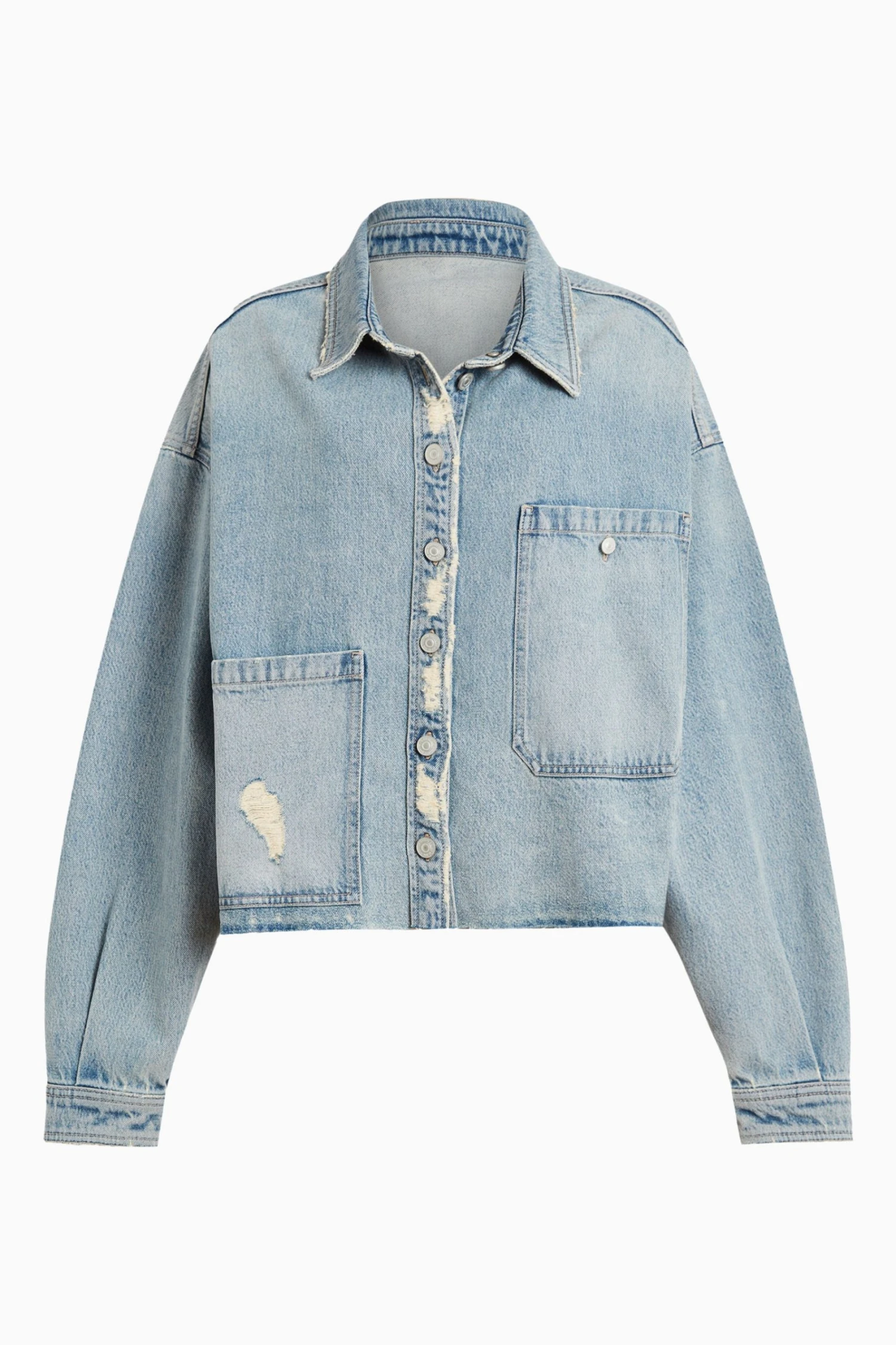 All Saints AllSaints Blue Nicky Shirt Jacket 9 All Saints AllSaints Blue Nicky Shirt Jacket - Image 7