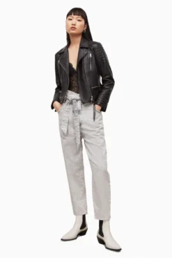 All Saints AllSaints Black Leoni Leather Biker Jacket 14 All Saints AllSaints Black Leoni Leather Biker Jacket -ALLSAINTS Sales unnamed file 804 scaled