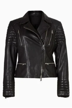 All Saints AllSaints Black Leoni Leather Biker Jacket 17 All Saints AllSaints Black Leoni Leather Biker Jacket -ALLSAINTS Sales unnamed file 807