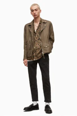 All Saints AllSaints Brown Milo Biker Jacket 12 All Saints AllSaints Brown Milo Biker Jacket -ALLSAINTS Sales unnamed file 810 scaled