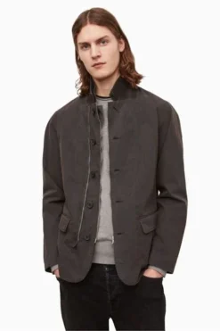 All Saints AllSaints Grey Leahurst Blazer -ALLSAINTS Sales unnamed file 833