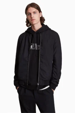 All Saints Allsaints Black Bassett Bomber