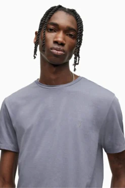 All Saints AllSaints Blue Tonic Short Sleeves Crew T-Shirt 3 Pack -ALLSAINTS Sales unnamed file 84 scaled