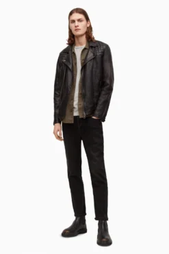 All Saints Blue Conroy Leather Biker Jacket -ALLSAINTS Sales unnamed file 857 scaled