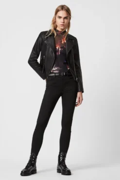 All Saints AllSaints Dalby Black Biker Jacket -ALLSAINTS Sales unnamed file 896 scaled