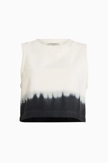 All Saints AllSaints Lila White Ombre Crop Sweatshirt 8 All Saints AllSaints Lila White Ombre Crop Sweatshirt - Image 6