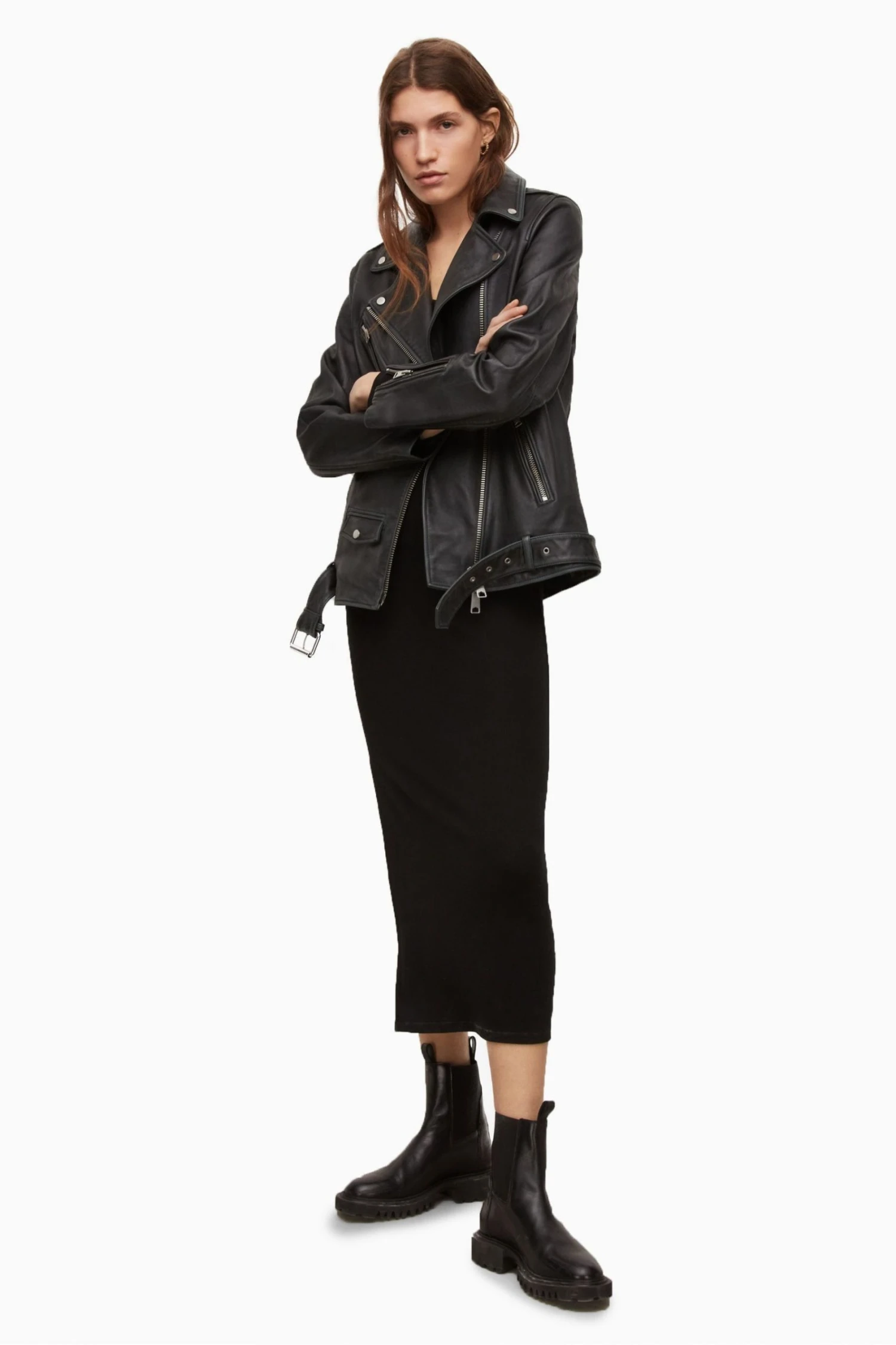 All Saints AllSaints Black Billie Biker Jacket 8 All Saints AllSaints Black Billie Biker Jacket - Image 6