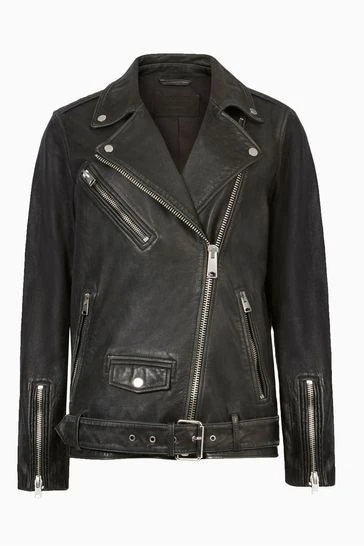 All Saints AllSaints Black Billie Biker Jacket 10 All Saints AllSaints Black Billie Biker Jacket - Image 8