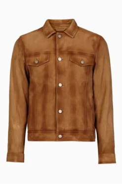 All Saints AllSaints Denton Brown Trucker Jacket -ALLSAINTS Sales unnamed file 937