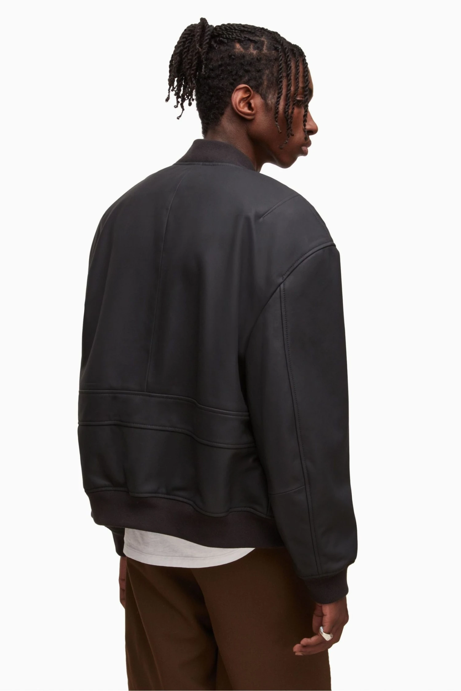 All Saints AllSaints Black Koyo Oversized Bomber Jacket 4 All Saints AllSaints Black Koyo Oversized Bomber Jacket - Image 2