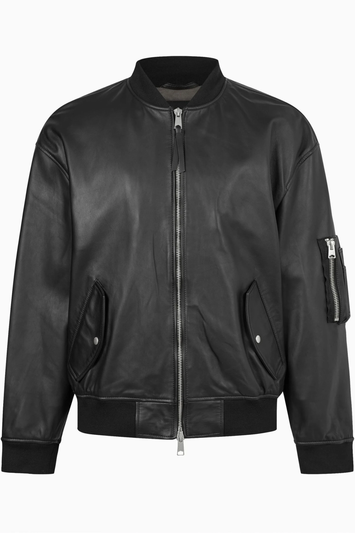 All Saints AllSaints Black Koyo Oversized Bomber Jacket 10 All Saints AllSaints Black Koyo Oversized Bomber Jacket - Image 8