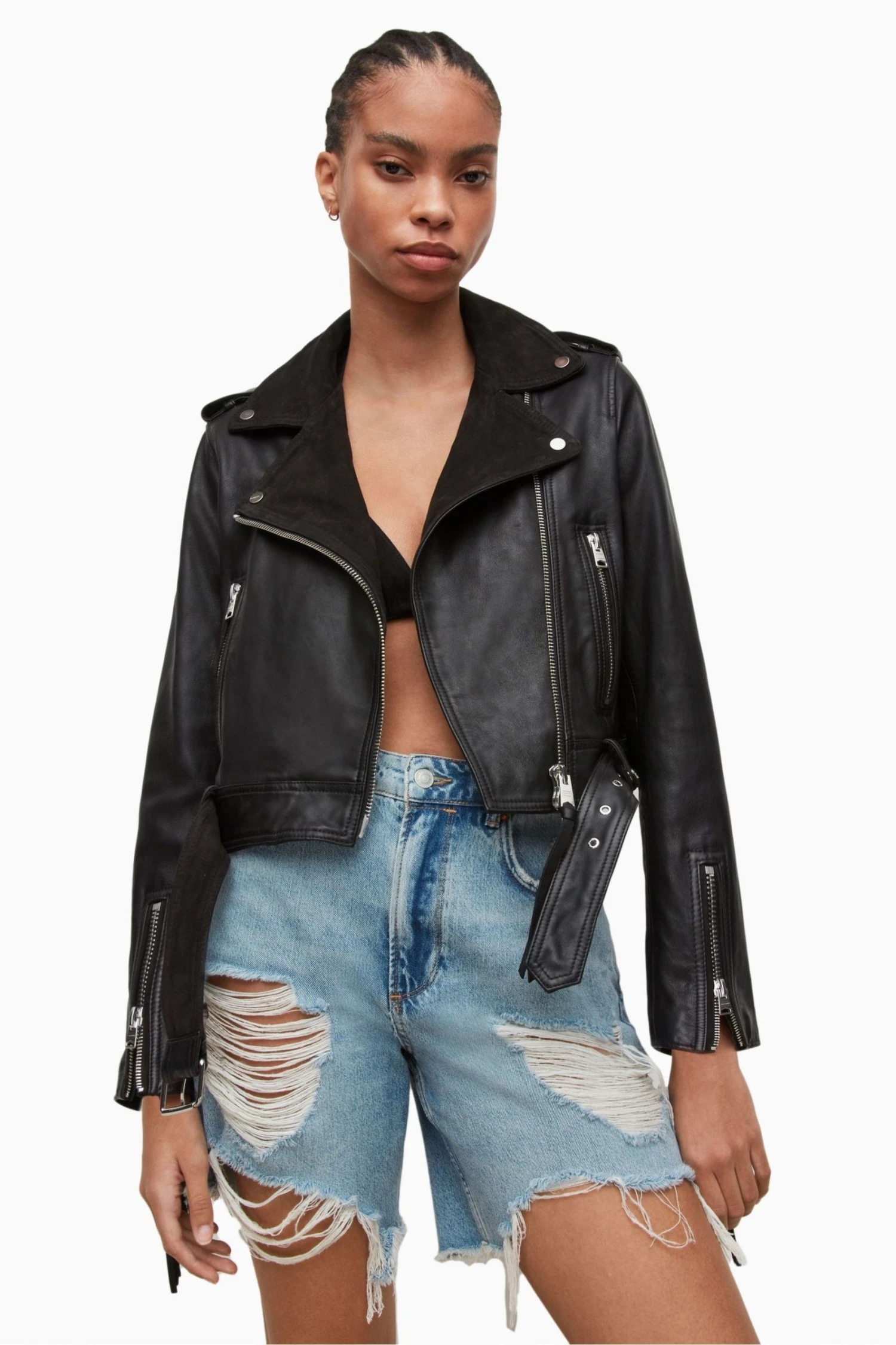 All Saints AllSaints Ayra Black Tassel Jacket 3 All Saints AllSaints Ayra Black Tassel Jacket