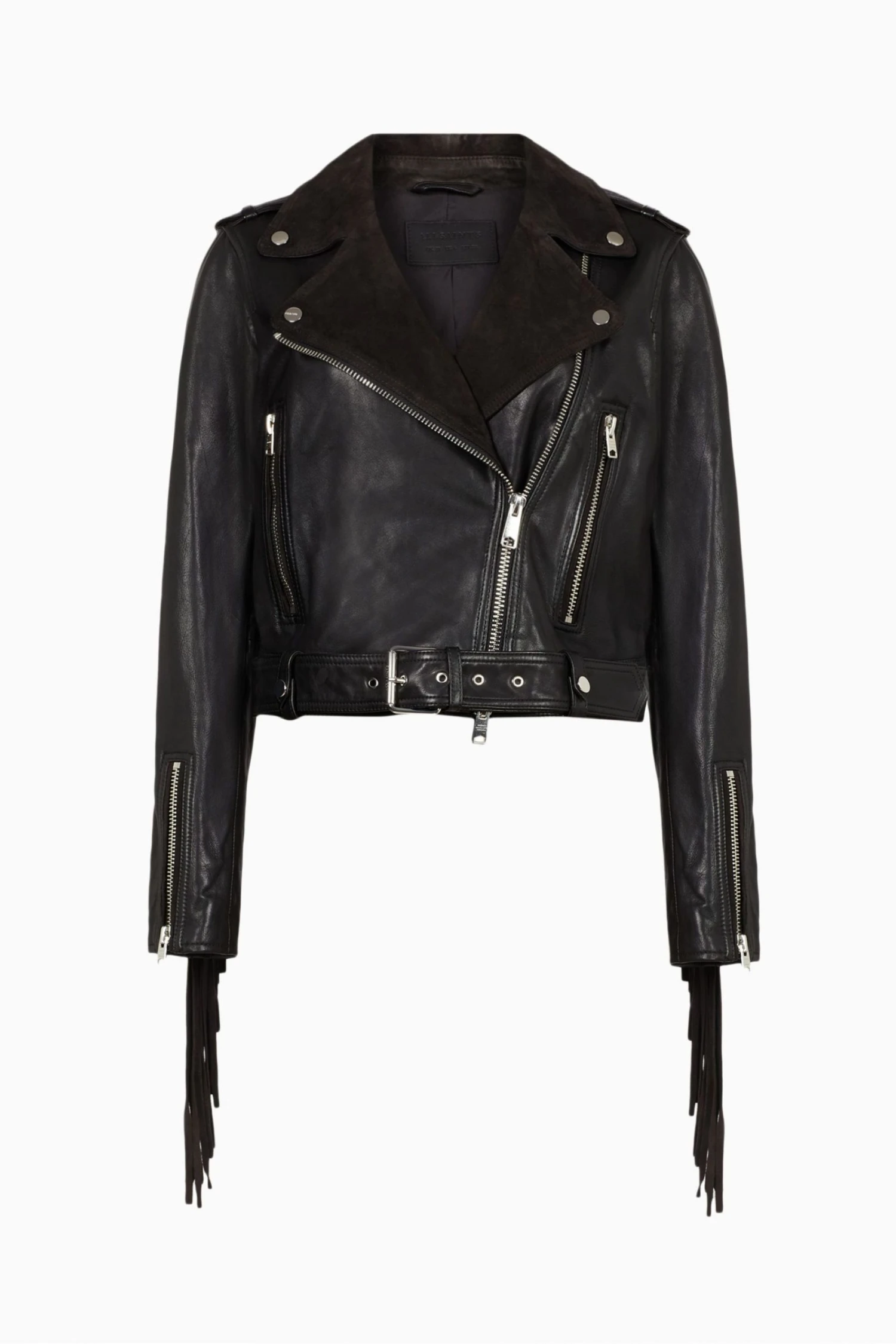 All Saints AllSaints Ayra Black Tassel Jacket 9 All Saints AllSaints Ayra Black Tassel Jacket - Image 7