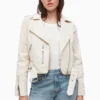 All Saints AllSaints Dessa White Balfern Denim Jacket