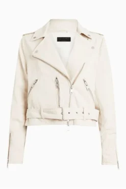 All Saints AllSaints Dessa White Balfern Denim Jacket -ALLSAINTS Sales unnamed file 969