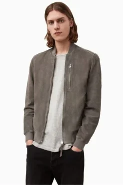 All Saints AllSaints Grey Kemble Bomber Jacket -ALLSAINTS Sales unnamed file 985